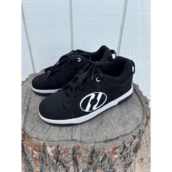 Heely's Unisex Voyager Tennis Shoe With Removable Wheels, Black, Sz‎ 5 Y - Picture 1 of 6
